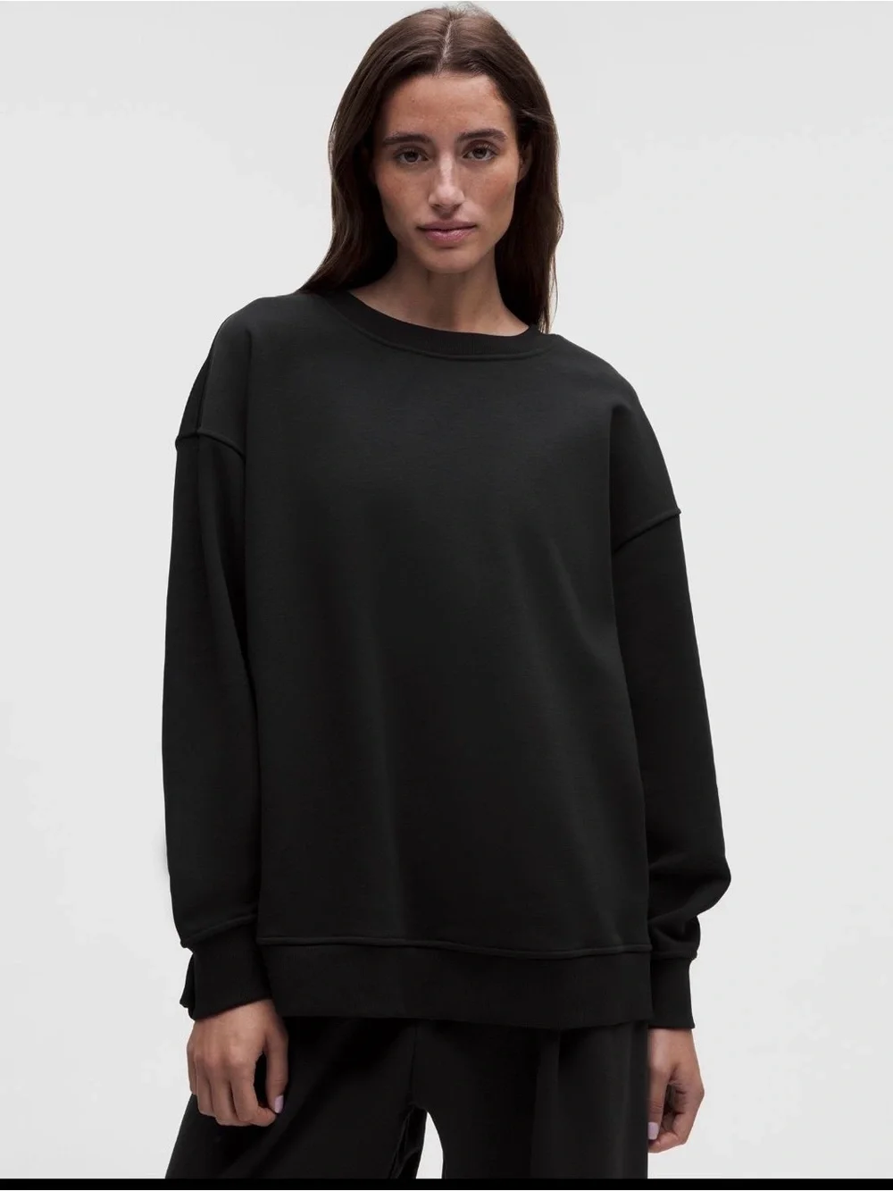 Lululemon Perfectly Oversized Crew Sweatshirt - Black